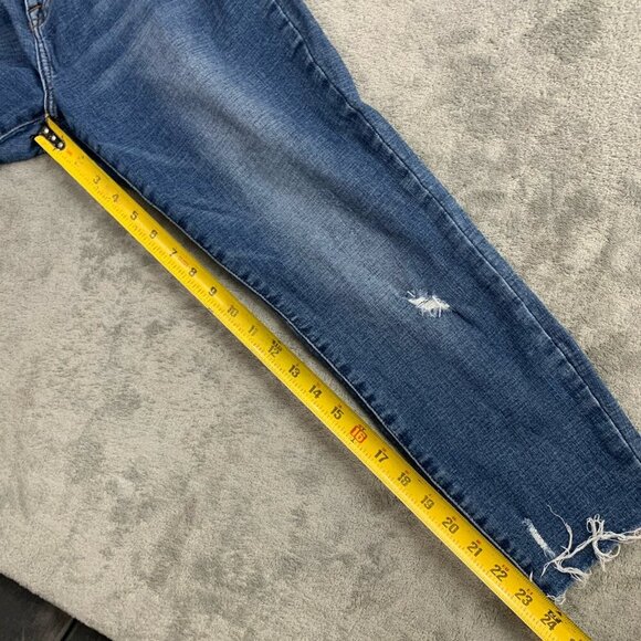 Pistola Skinny Jeans Womens Size 30 Blue Distressed Frayed Ankle Stretch Casual - Picture 4 of 12